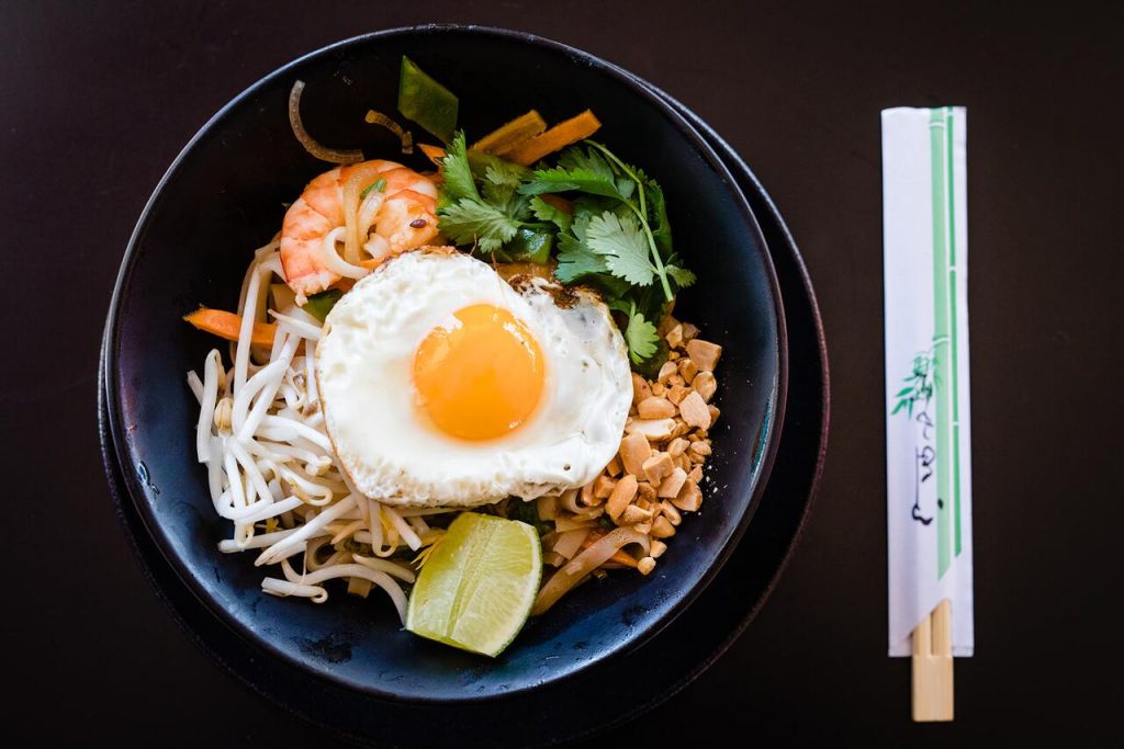 Japanese ramen on a plate